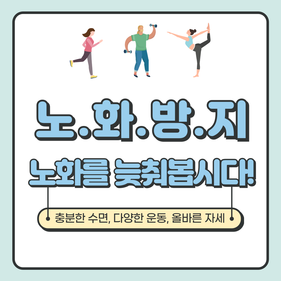 노화 방지 방법 6가지